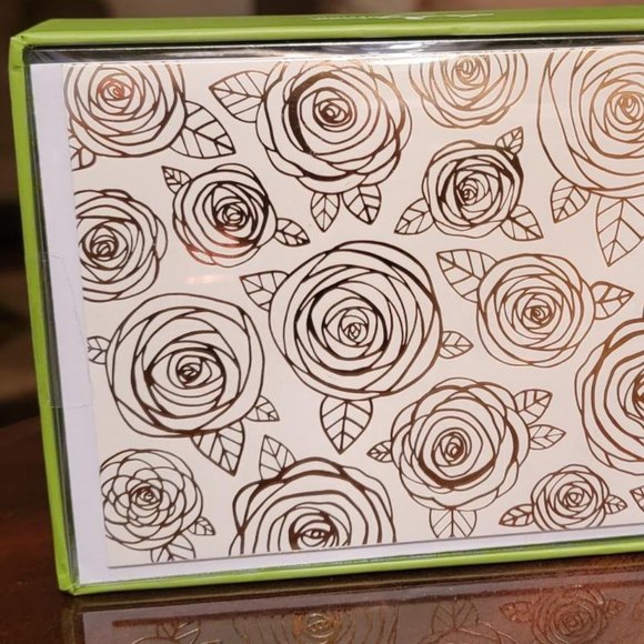 Golden Blooms Blank Card Set by Design Design NWT - Picture 3 of 6